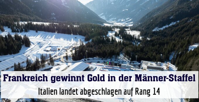Italien landet abgeschlagen auf Rang 14