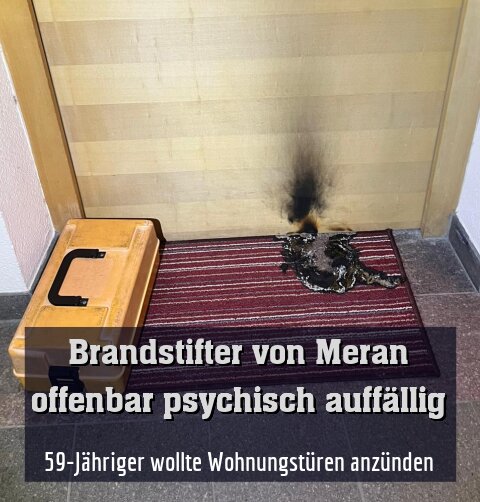 59-Jähriger wollte Wohnungstüren anzünden