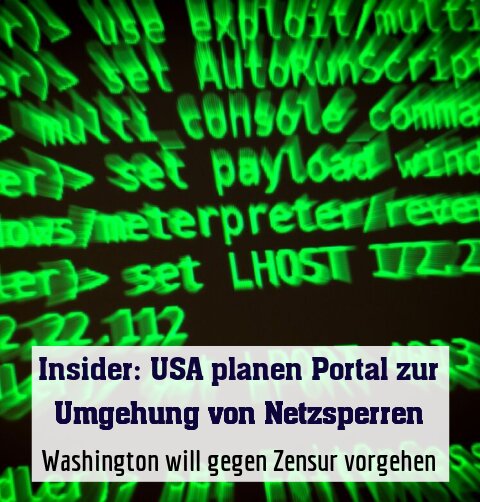 Washington will gegen Zensur vorgehen