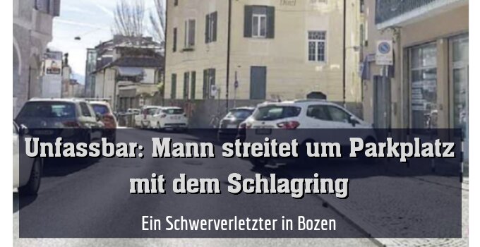 Ein Schwerverletzter in Bozen