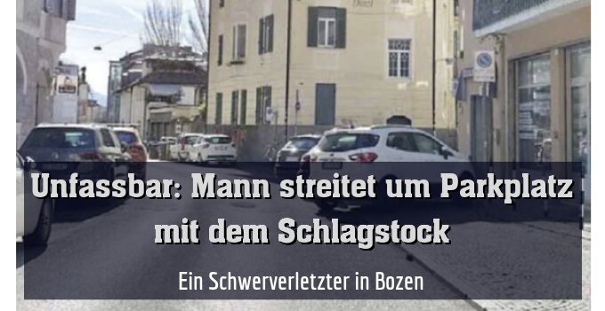 Ein Schwerverletzter in Bozen