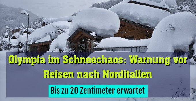 Bis zu 20 Zentimeter erwartet