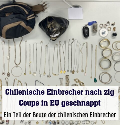 Ein Teil der Beute der chilenischen Einbrecher