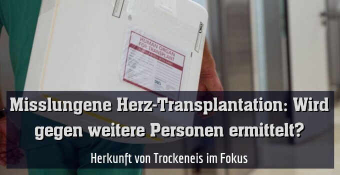 Herkunft von Trockeneis im Fokus