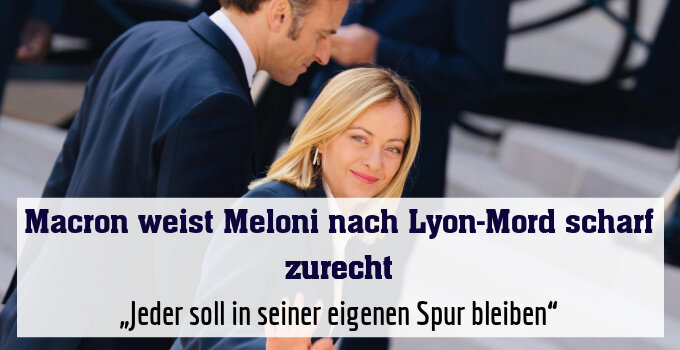 „Jeder soll in seiner eigenen Spur bleiben“