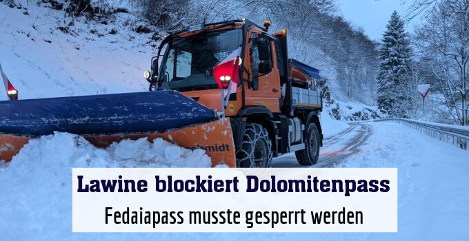 Fedaiapass musste gesperrt werden