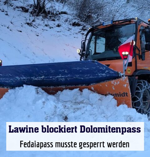Fedaiapass musste gesperrt werden