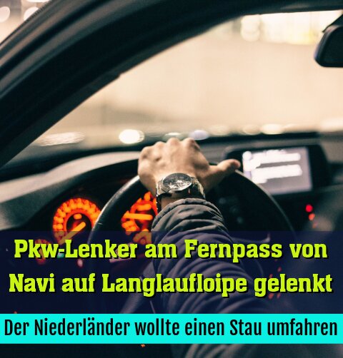 Der Niederländer wollte einen Stau umfahren