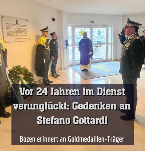 Bozen erinnert an Goldmedaillen-Träger