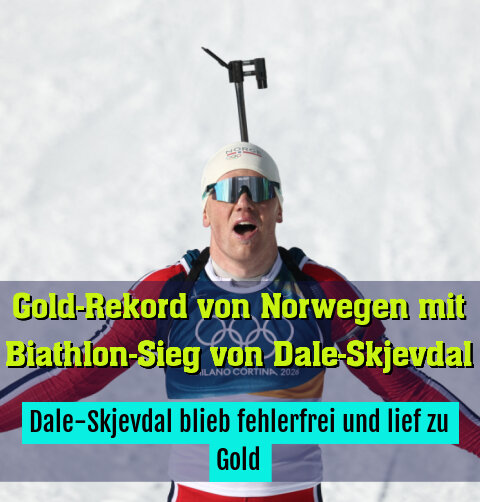 Dale-Skjevdal blieb fehlerfrei und lief zu Gold