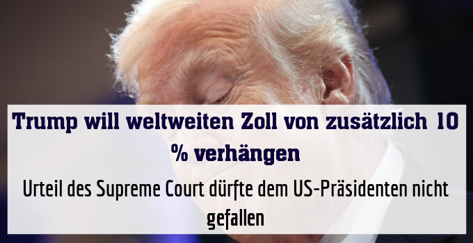 Trump erlitt Niederlage vor dem Supreme Court