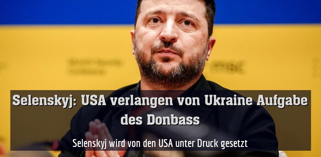 Selenskyj wird von den USA unter Druck gesetzt