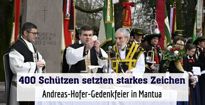 Andreas-Hofer-Gedenkfeier in Mantua