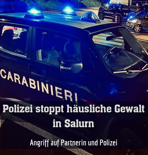 Angriff auf Partnerin und Polizei
