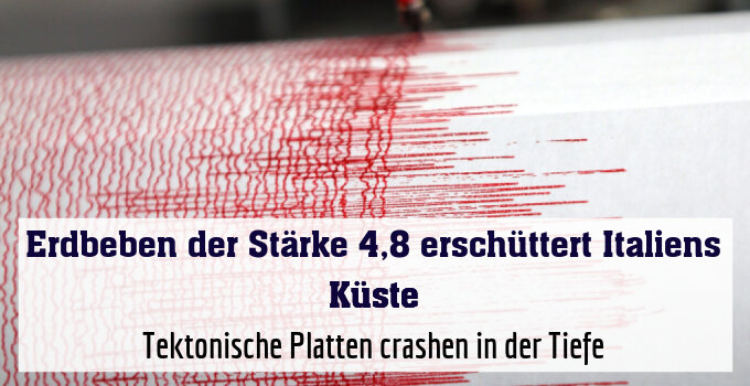 Tektonische Platten crashen in der Tiefe