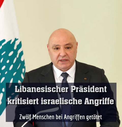 Libanesischer Präsident zeigt sich besorgt
