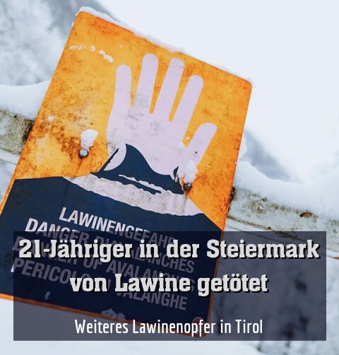 Weiteres Lawinenopfer in Tirol