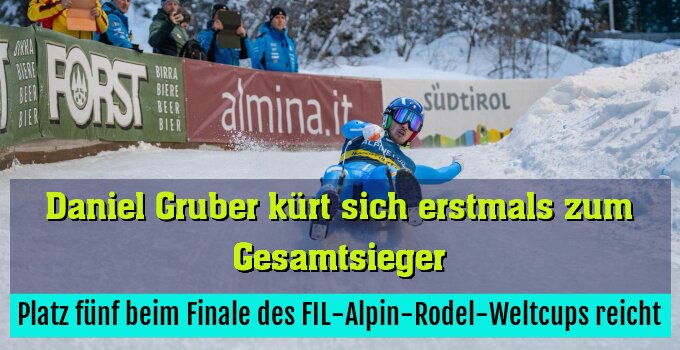 Platz fünf beim Finale des FIL-Alpin-Rodel-Weltcups reicht