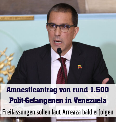 Freilassungen sollen laut Arreaza bald erfolgen