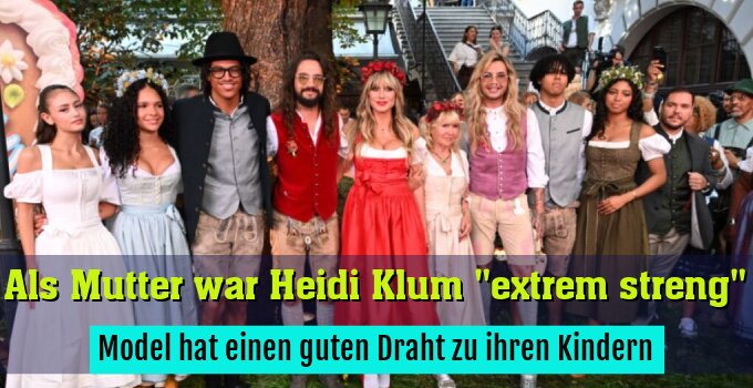 Model hat einen guten Draht zu ihren Kindern