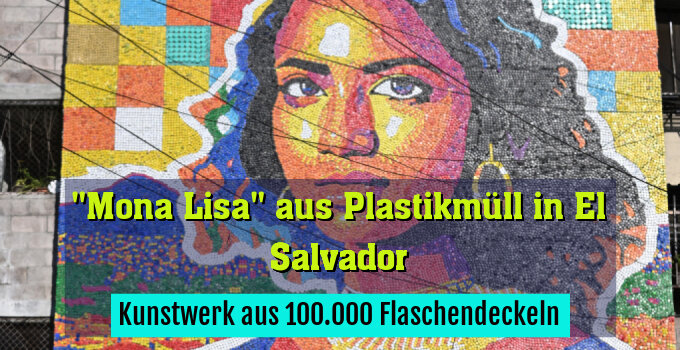Kunstwerk aus 100.000 Flaschendeckeln