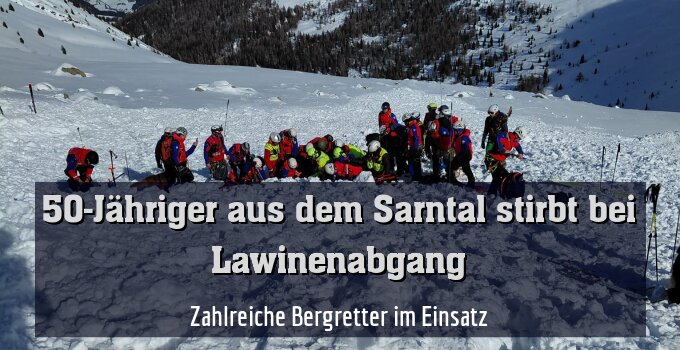 Zahlreiche Bergretter im Einsatz