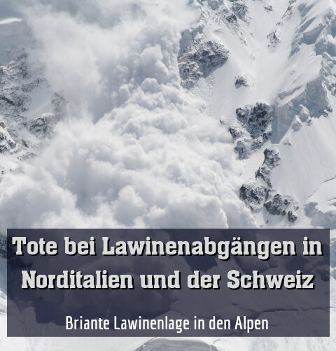Briante Lawinenlage in den Alpen