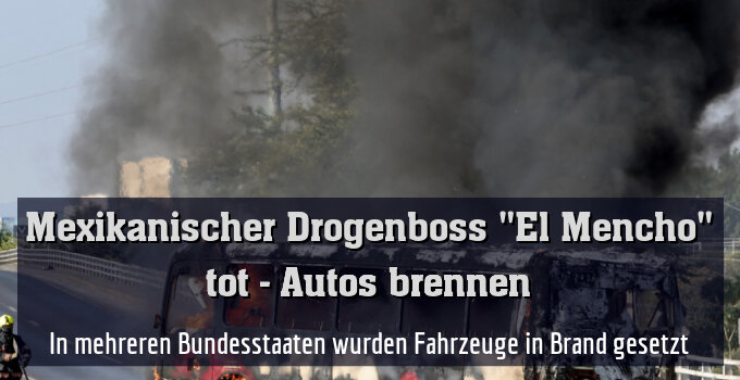 In mehreren Bundesstaaten wurden Fahrzeuge in Brand gesetzt