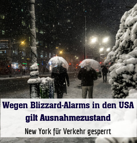 New York für Verkehr gesperrt