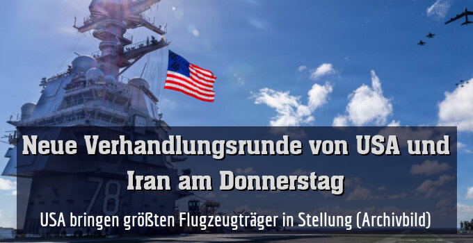 USA bringen größten Flugzeugträger in Stellung (Archivbild)
