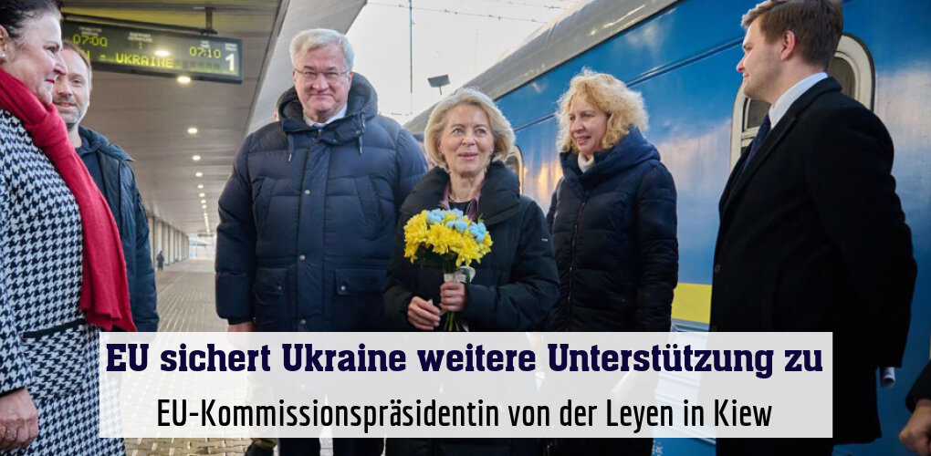 EU-Kommissionspräsidentin von der Leyen in Kiew
