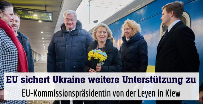 EU-Kommissionspräsidentin von der Leyen in Kiew