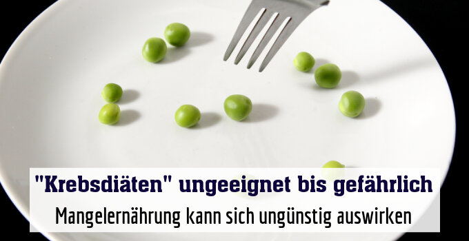 Mangelernährung kann sich ungünstig auswirken