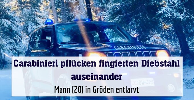 Mann [20] in Gröden entlarvt