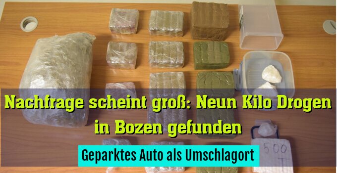 Geparktes Auto als Umschlagort