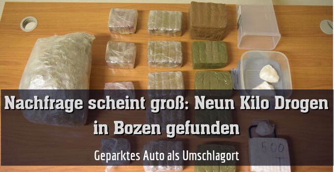 Geparktes Auto als Umschlagort