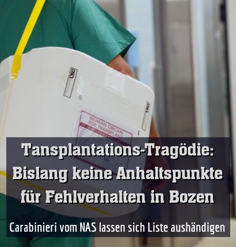 Carabinieri vom NAS lassen sich Liste aushändigen