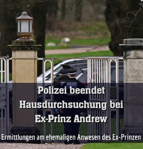 Ermittlungen am ehemaligen Anwesen des Ex-Prinzen