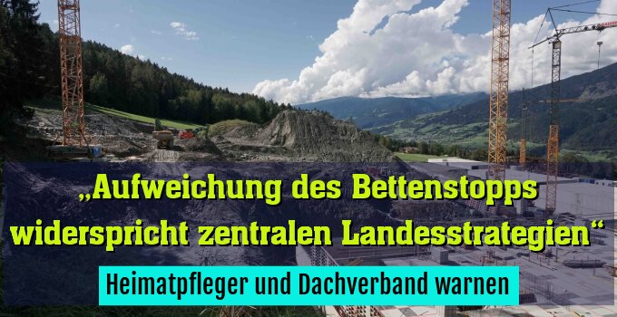 Heimatpfleger und Dachverband warnen