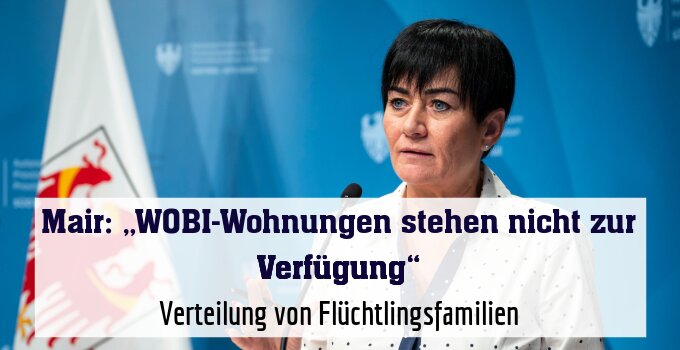 Verteilung von Flüchtlingsfamilien