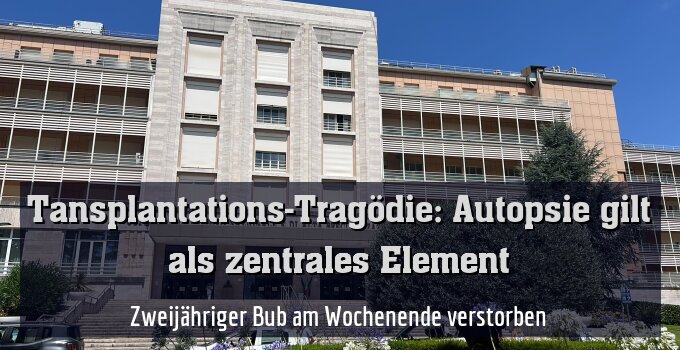 Zweijähriger Bub am Wochenende verstorben