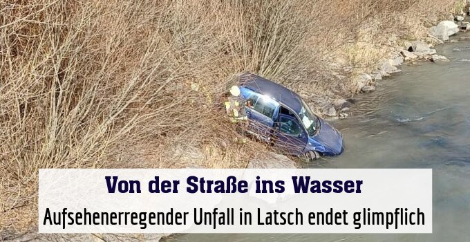Aufsehenerregender Unfall in Latsch endet glimpflich