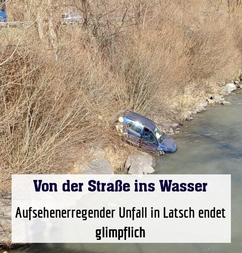 Aufsehenerregender Unfall in Latsch endet glimpflich