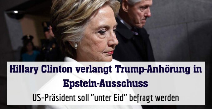 US-Präsident soll "unter Eid" befragt werden