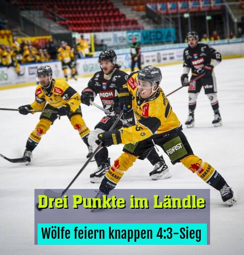 Wölfe feiern knappen 4:3-Sieg