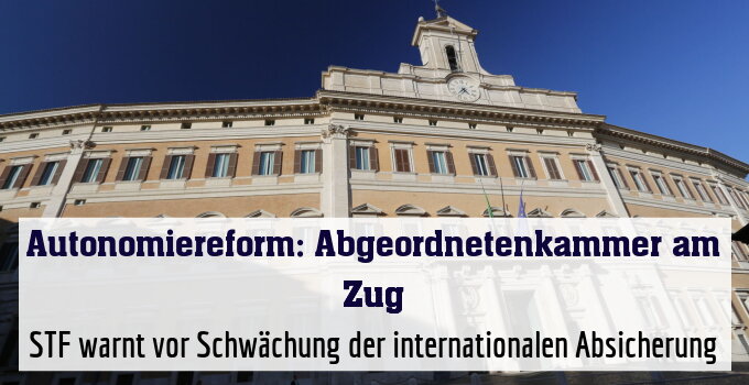STF warnt vor Schwächung der internationalen Absicherung