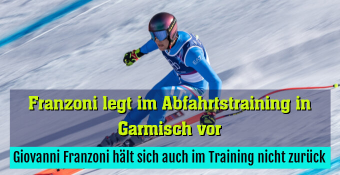 Giovanni Franzoni hält sich auch im Training nicht zurück