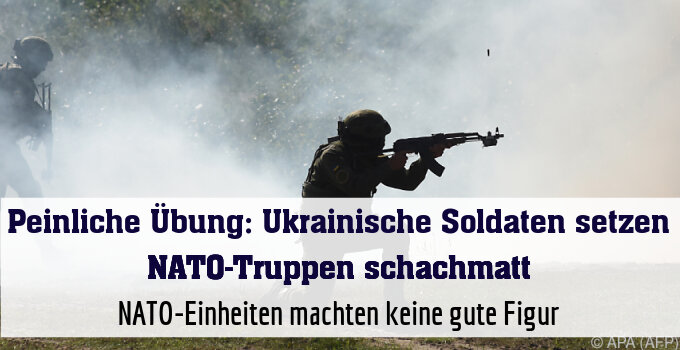 NATO-Einheiten machten keine gute Figur