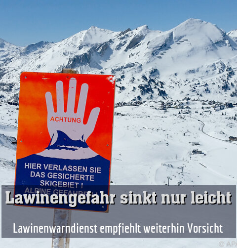 Lawinenwarndienst empfiehlt weiterhin Vorsicht