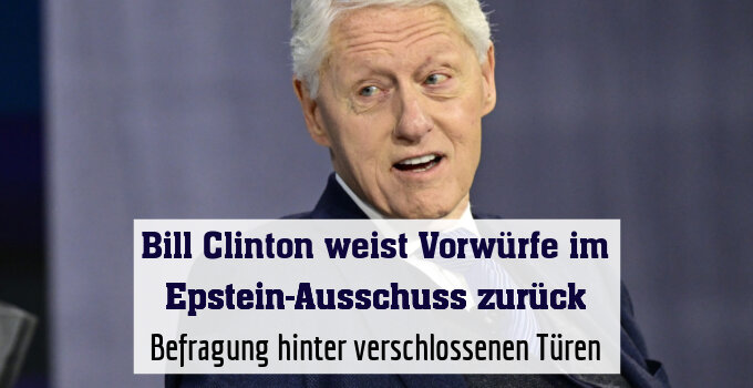 Bill Clinton: "Nichts gesehen und nichts Falsches getan"